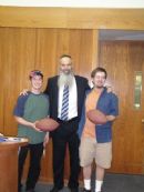 Lucky winners of Autographed Football